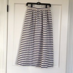Striped J. Crew Maxi Skirt Size 2